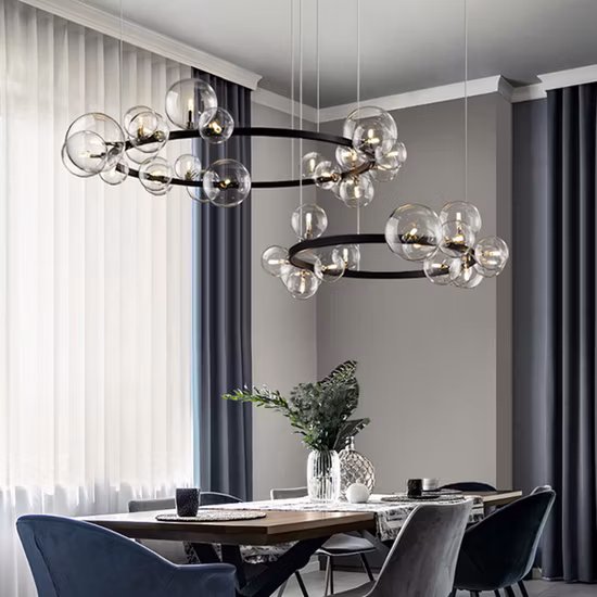 Tpstar Lighting Anpassbare LED-Beleuchtung, Heimdekoration, LED, modernes Luxus-Kristallglas, LED-Licht, großer Kronleuchter