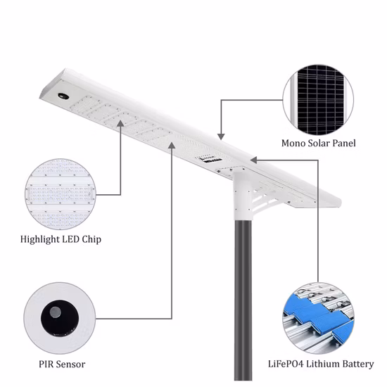 Wasserdichte IP65-Hochleistungs-IP66-Sicherheitsleuchte für den Außenbereich, IP65, 50 W, 100 W, 150 W, LED-Straßenleuchte, Garten- und Hofsensor, Solar- oder Haupt-LED-Straßenlaterne